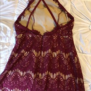 STYLESTALKER Red crossback dress